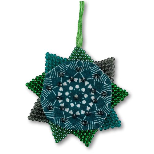 Printed Cotton- and Bead Star34