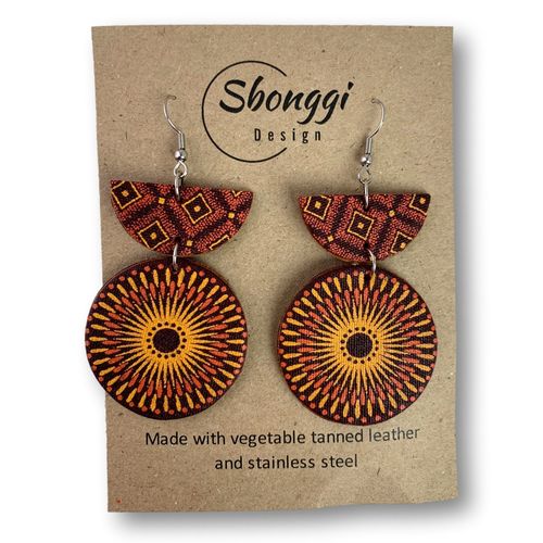 Sbonggi-Ohrring, mit Edelstahl-Ohrhaken18