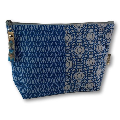 Gugu-Etui, with screen printed cotton fabric,L16