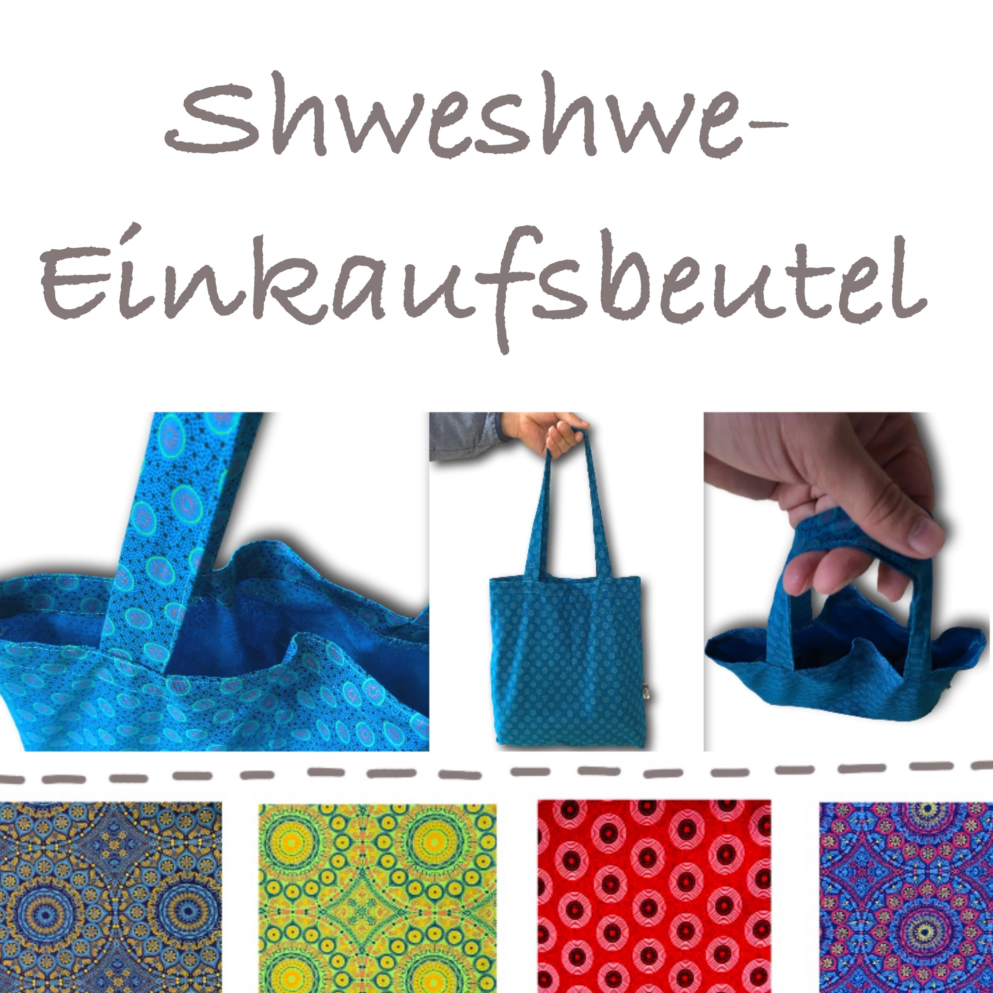 Shweshwe-Einkaufsbeutel