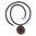 Kreis des Lebens-Kette08,klein, schwarz, 47cm