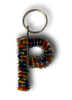 letter-key chain - in assorted colours