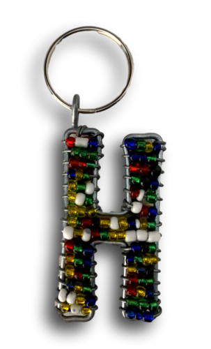 letter-key chain - in assorted colours