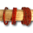 Zulu-Twirl-Spiralarmband in drei Breiten, 02, kupfer-sonnenuntergang