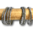 Zulu-twirl-spiralbracelet in three sizes, 08, ash-white