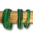 Zulu-twirl-spiralbracelet in three sizes, 14, African summer