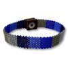 Gugu beaded bracelett with leather and stainless steel button05