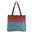 Jozi shopper with hand creenprinted cotton and leather straps10