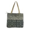 Jozi shopper with hand creenprinted cotton and leather straps05