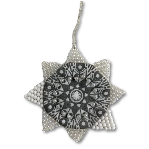 Printed Cotton- and Bead Star16