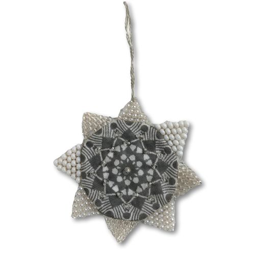 Printed Cotton- and Bead Star18