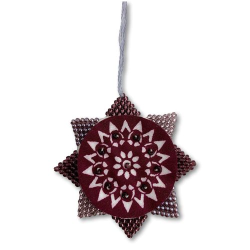 Printed Cotton- and Bead Star01