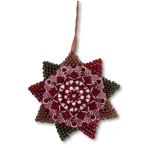 Printed Cotton- and Bead Star07