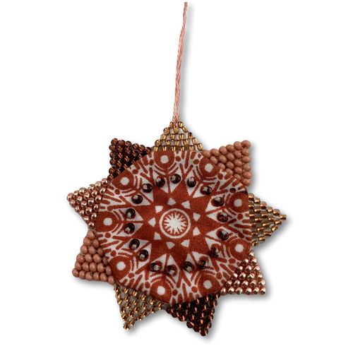 Printed Cotton- and Bead Star08