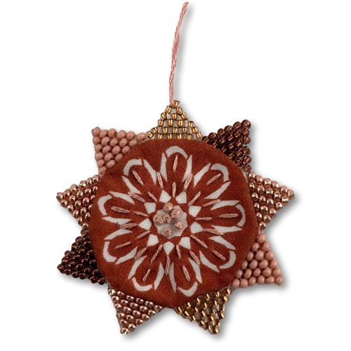 Printed Cotton- and Bead Star12
