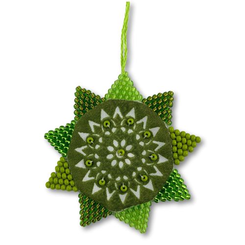 Printed Cotton- and Bead Star21