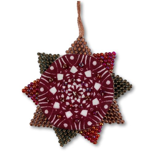 Printed Cotton- and Bead Star30