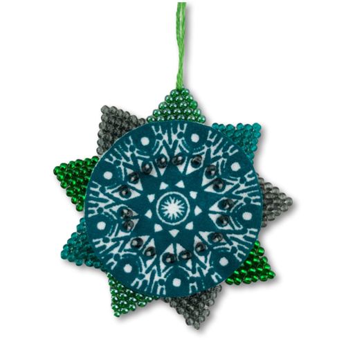 Printed Cotton- and Bead Star32