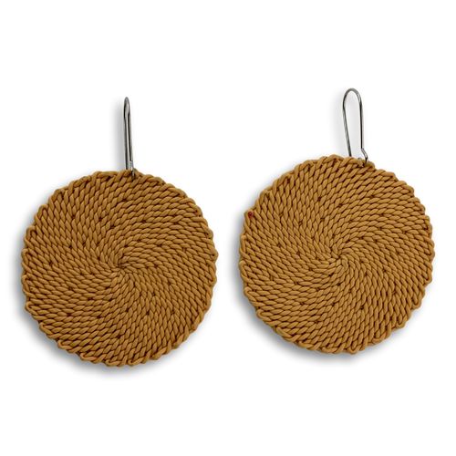 wire-earring, handwoven, one colour04