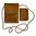 leather shoulder bag for mobile phone & wallet, vegtan leather02