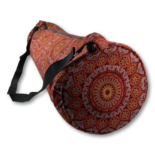 Yoga mat bag made of Shweshwe cotton 09