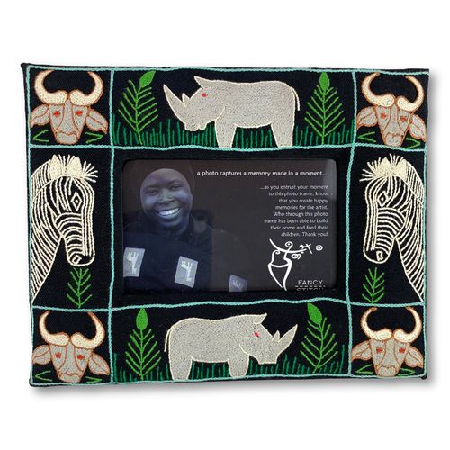 Thungalimpilo picture frame, embroidered, S02
