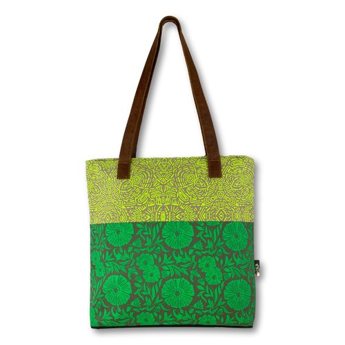 Joburg shopper with hand creenprinted cotton and leather straps05