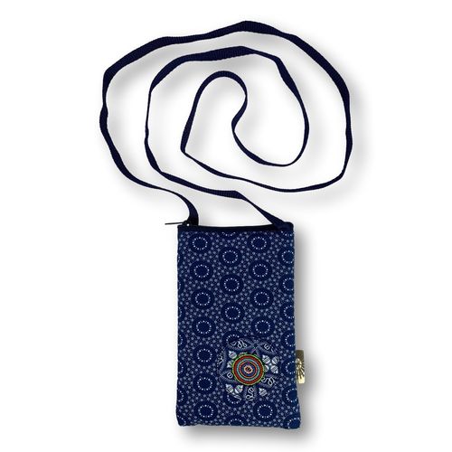 Shweshwe-Cellphone bag with nylon strap03