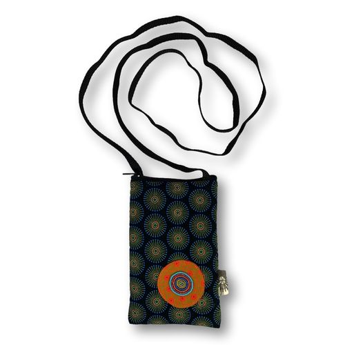 Shweshwe-Cellphone bag with nylon strap05