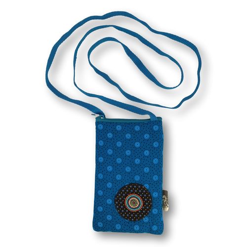 Shweshwe-Cellphone bag with nylon strap06
