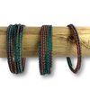 Zulu-Twirl-Spiralarmband in drei Breiten, 17, auberginen-grau