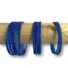 Zulu-Twirl-Spiralarmband in drei Breiten, 16, tiefes blau