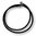 Kreis des Lebens-Kette,klein, schwarz, 47cm
