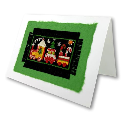fine embroidered greeting card with envelope19