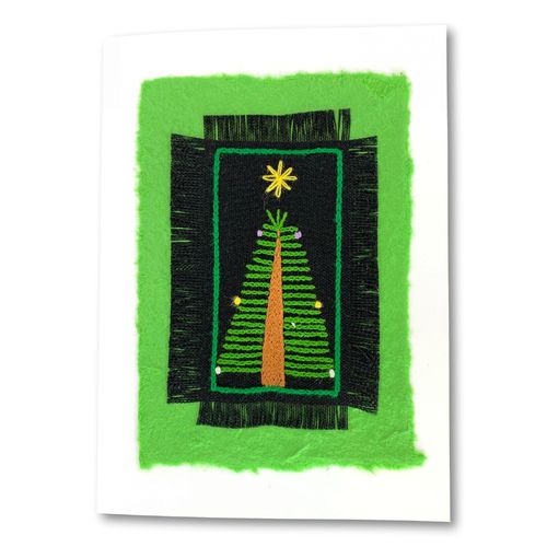 fine embroidered greeting card with envelope20