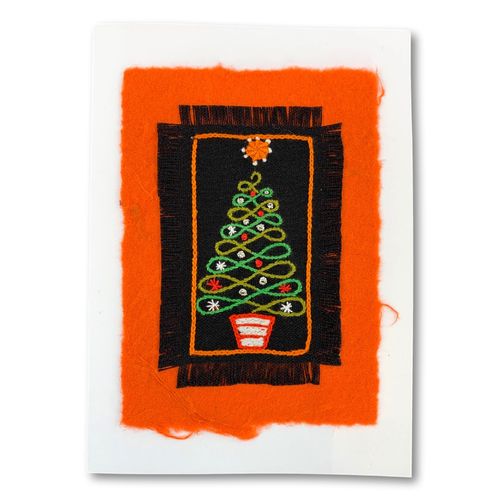 fine embroidered greeting card with envelope12