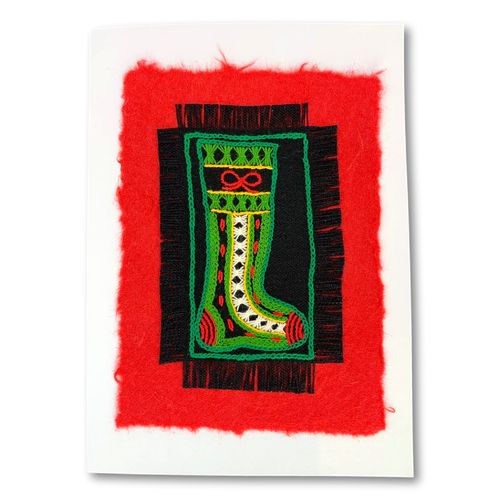 fine embroidered greeting card with envelope14
