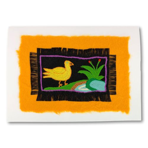 fine embroidered greeting card with envelope23