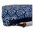 Jabu pencil case made from three Shweshwe fabrics, with decorative zip fastener05