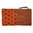 Jabu pencil case made from three Shweshwe fabrics, with decorative zip fastener09